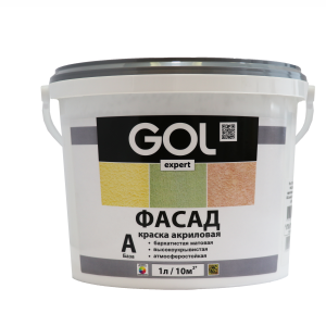 Exp.138, Краска акриловая фасадная GOL expert База А